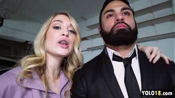 Rich Cunt Anastasia Knight Bodyguard to Service Big Cock to Her